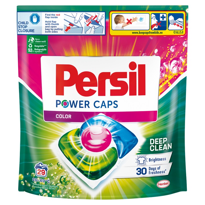 Persil Power Caps Цветни капсули за пране 29 бр