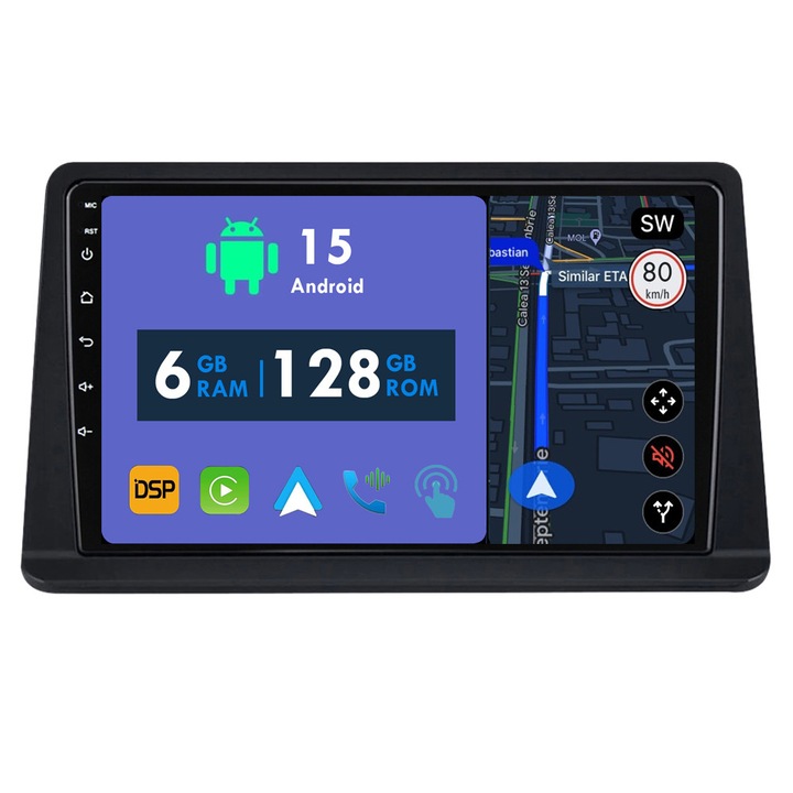 Navigatie GPS CarPlay Radio pentru Mitsubishi Pajero 2 V30 V40 V20 1991 - 2004 Android Auto Stereo Bluetooth Ecran Tactil 6GB RAM, 128GB ROM
