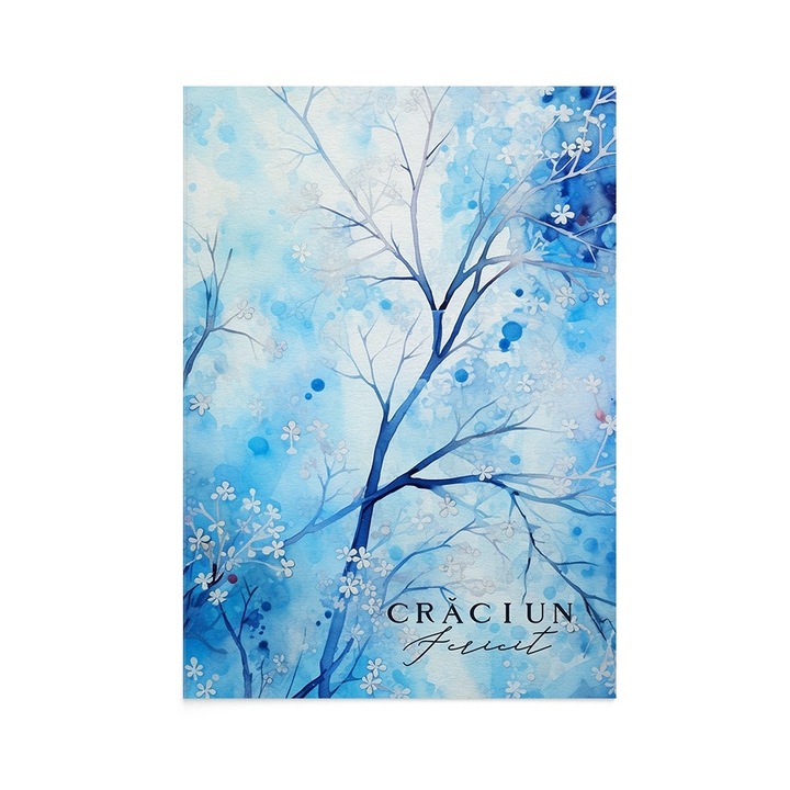 Felicitare de Craciun Delicate Winter, Zizula Cards, 105 X 150 mm