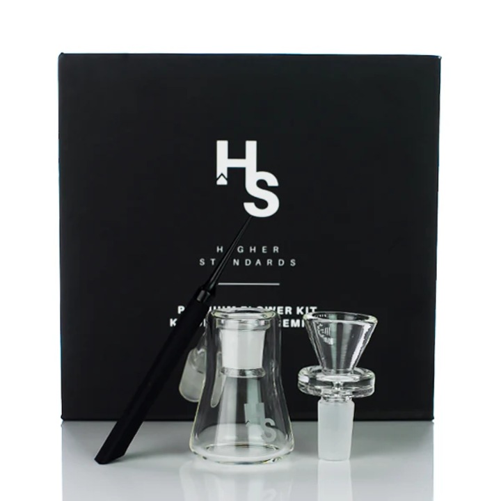 Kit bong sticla pentru plante uscate Higher Standards