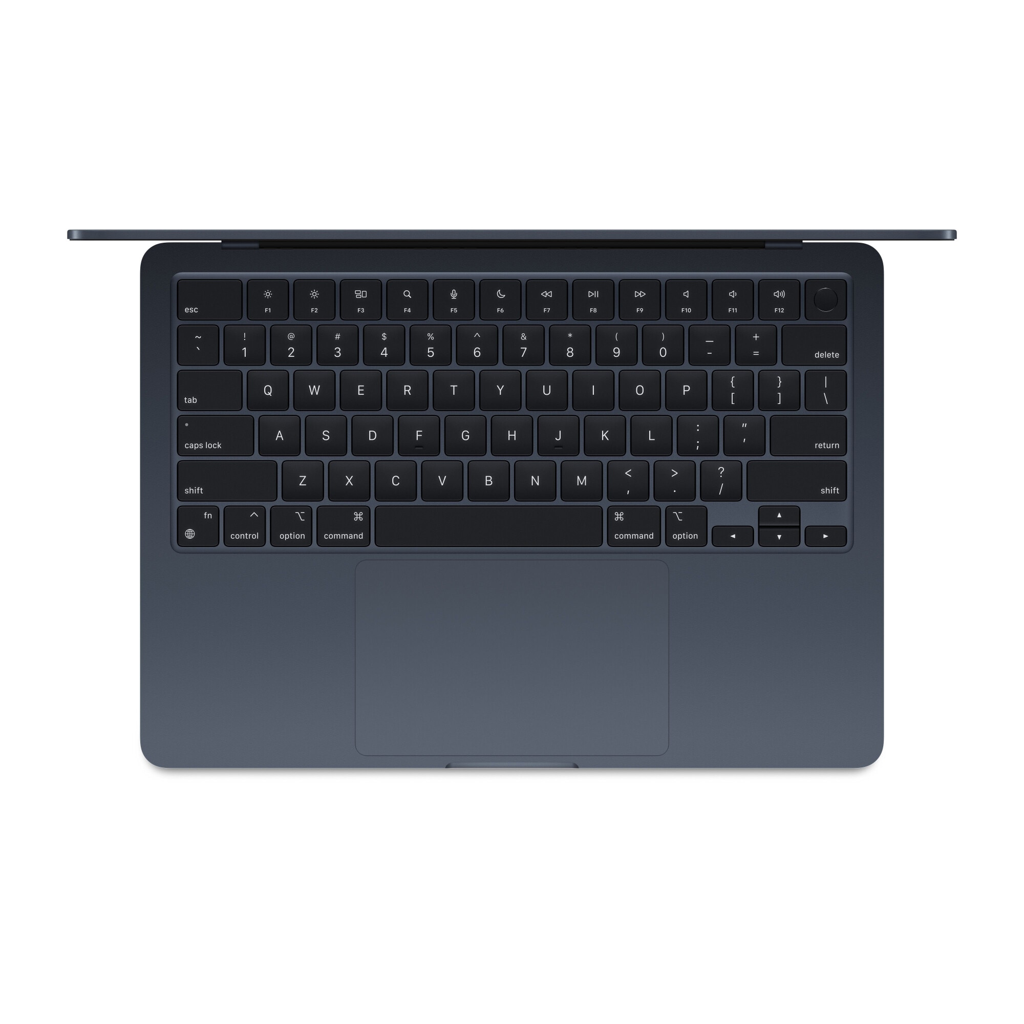 Laptop MacBook Air, 13", procesor Apple M2 8 nuclee, GPU 8 nuclee, 16GB, 256GB SSD, Midnight