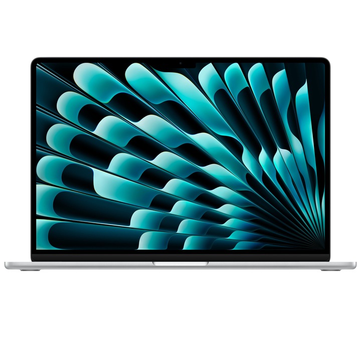 MacBook Air laptop, 15", Apple M3 8 magos processzor, 10 magos GPU, 16GB, 256GB SSD, Ezüst