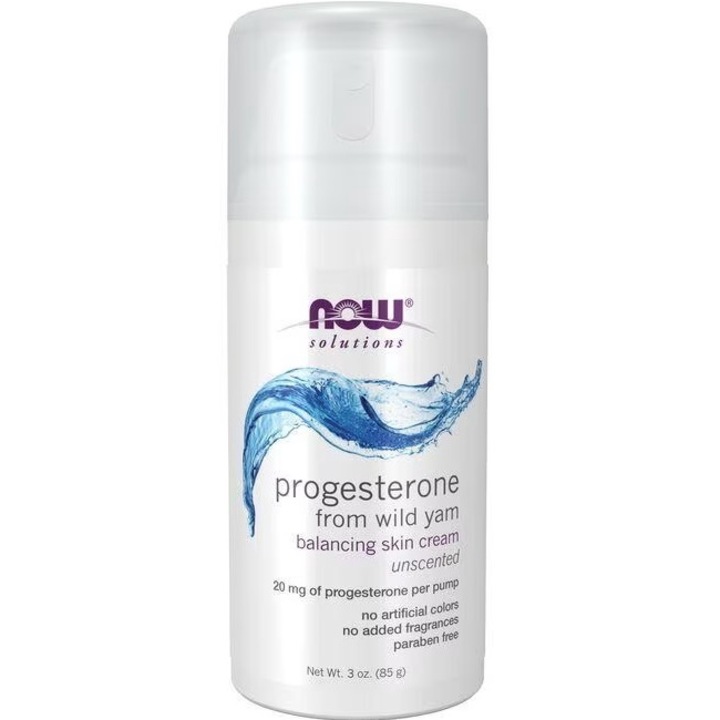 Progesteronos Vadvilágkrém 85g - Bőrtápláló és Anti-Aging Hatással Now Foods