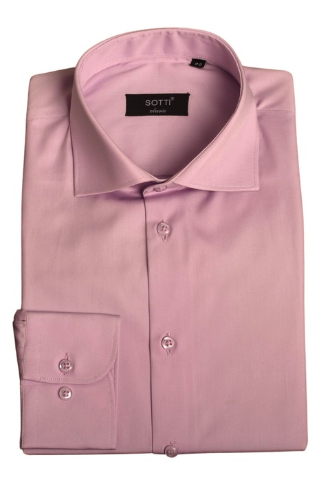 Camasa SOTTI din bumbac, Uni, Tipar Clasic, ST0003, Lilla