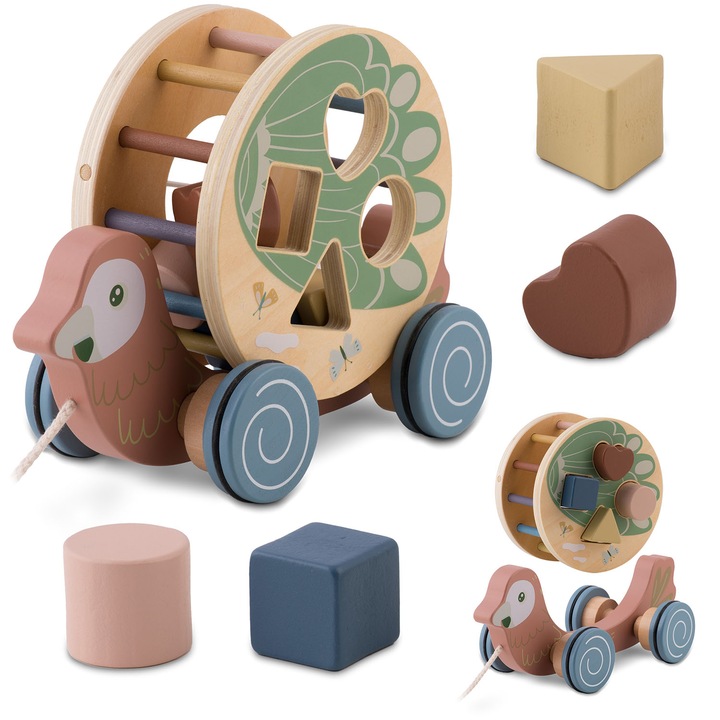 Fa húzós játék papagáj NK-854 Nukido