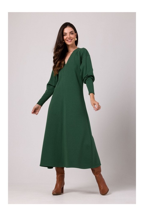 Rochie maxi dama, BeWear, Claudas, Verde