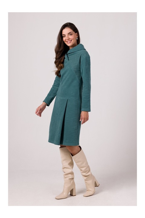 Дамска суичър рокля, BeWear, Evrailes, тюркоаз, S