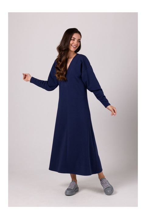 Дамска макси рокля, BeWear, Claudas, Светлосин