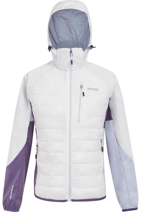 Дамско хибридно яке Regatta Andreson Pro, бяло / звучно лилаво, Бял