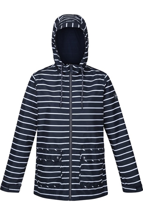 Női Regatta Bayletta vízálló dzseki, sötétkék / fehér, Tengerészkék