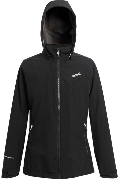 Női Regatta Bosfield II vízálló kabát, fekete, Fekete