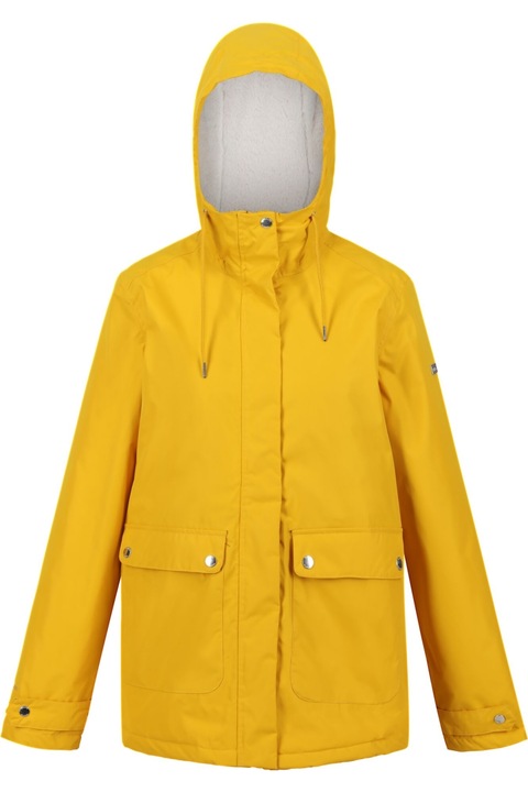 Női Regatta Broadia vízálló dzseki, naplemente / világos vanília, Teknőcmintás sárga