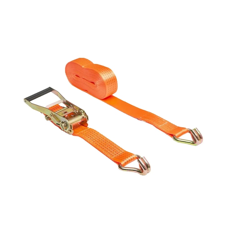 Chinga ancorare marfuri cu clichet din metal, rezistenta pana la 3 tone, 4 metri lungime