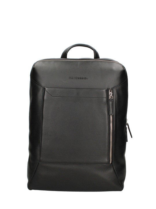 MOMO DESIGN, Rucsac de piele cu barete dublate, Negru