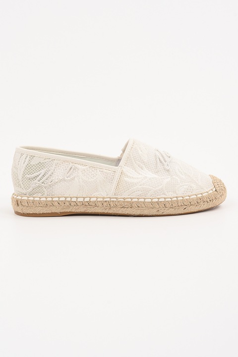 Karl Lagerfeld, Espadrilles logóval, Fehér, 40