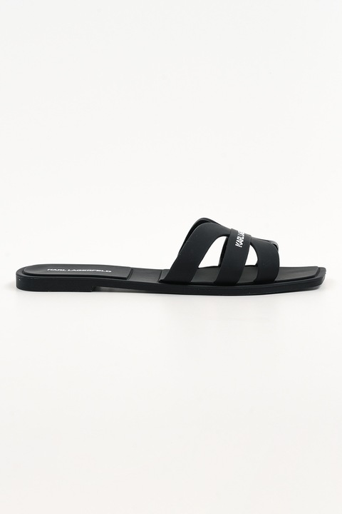 Karl Lagerfeld, Papuci cu logo, Negru, 39