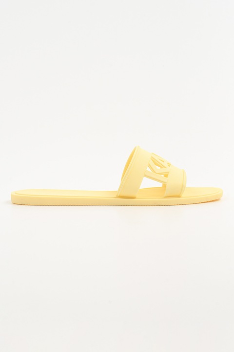 Karl Lagerfeld, Papuci cu logo, Galben deschis, 35