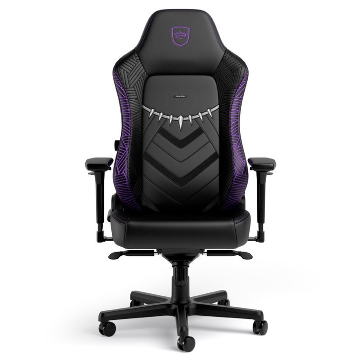 Noblechairs Gamer Szék - Black Panther Kiadás - PU Bőr - Fekete-Lila - 2 év Garancia