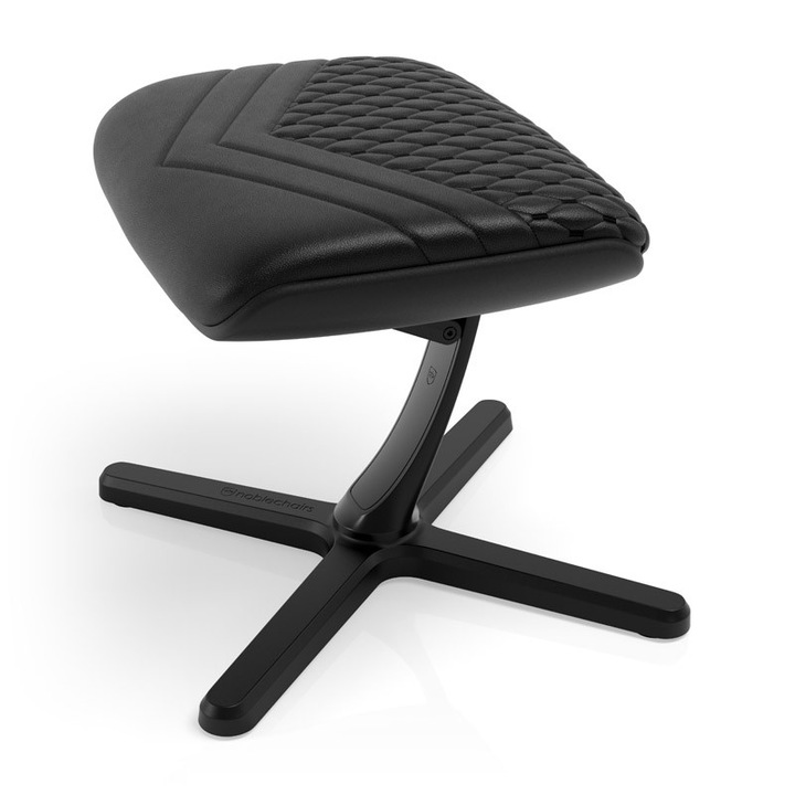 Gamer szék kiegészítő noblechairs lábtartó Footrest2, valódi bőr, Fekete
