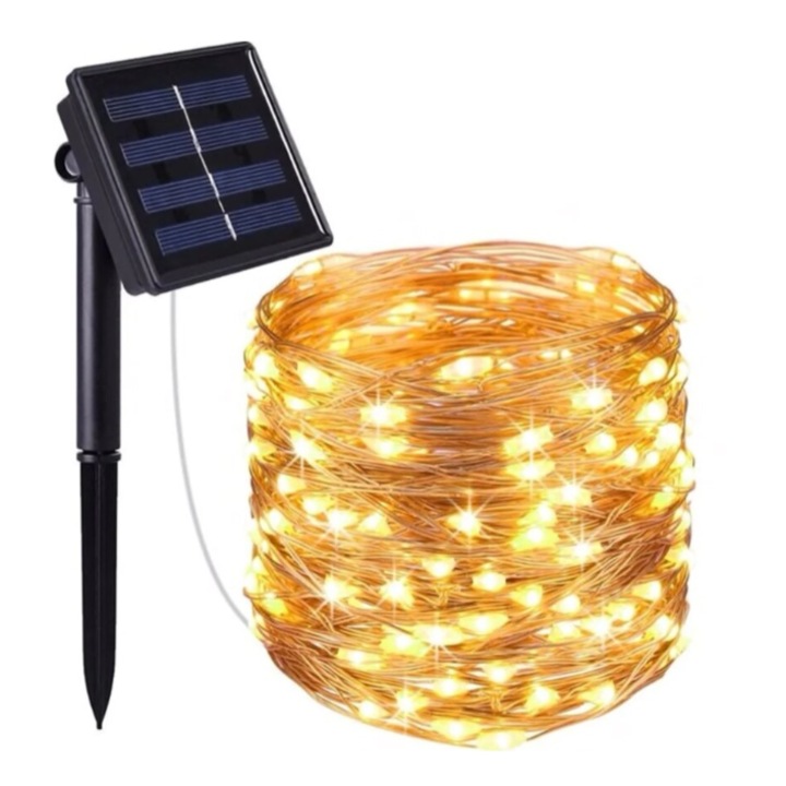 Napelemes telepítés Craciun 300LED, INELAG, 30 m, Meleg fehér, távirányító