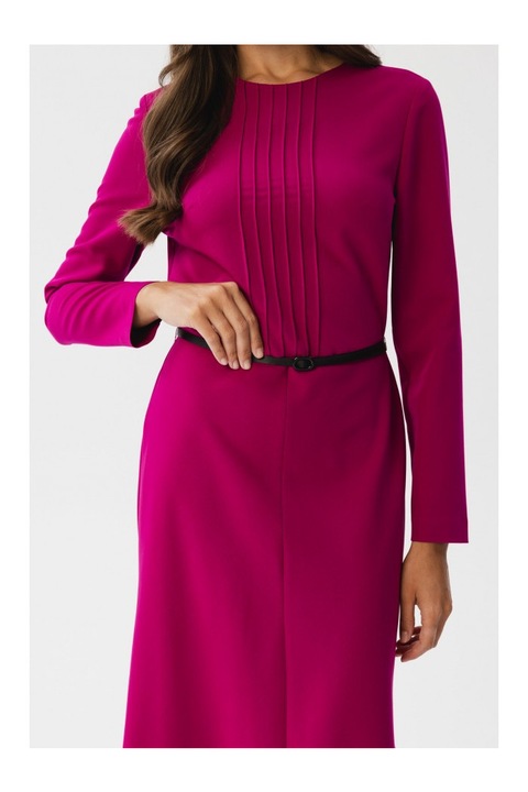 Rochie midi dama, Stylove, Kerigor, pruna, M