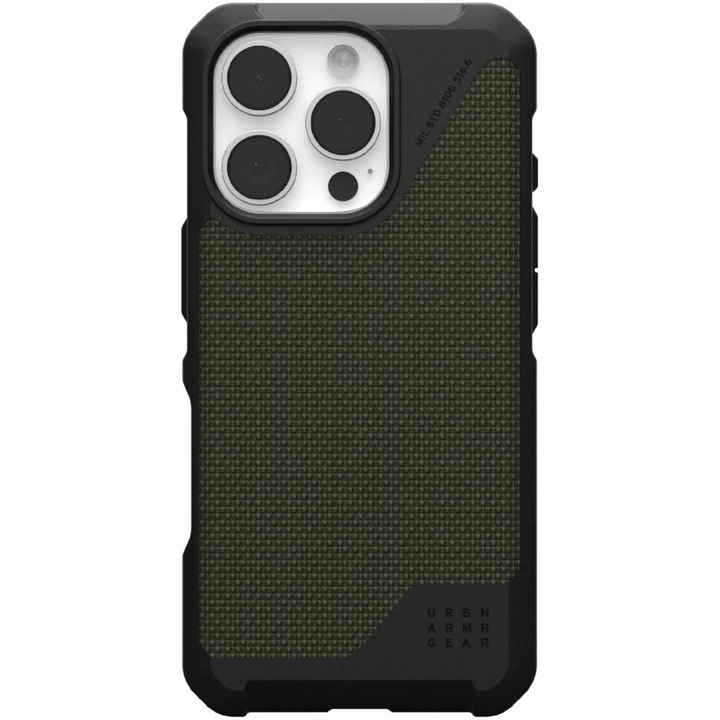 Husa de protectie UAG Metropolis LT Magsafe pentru iPhone 16 Pro Max, Kevlar Olive