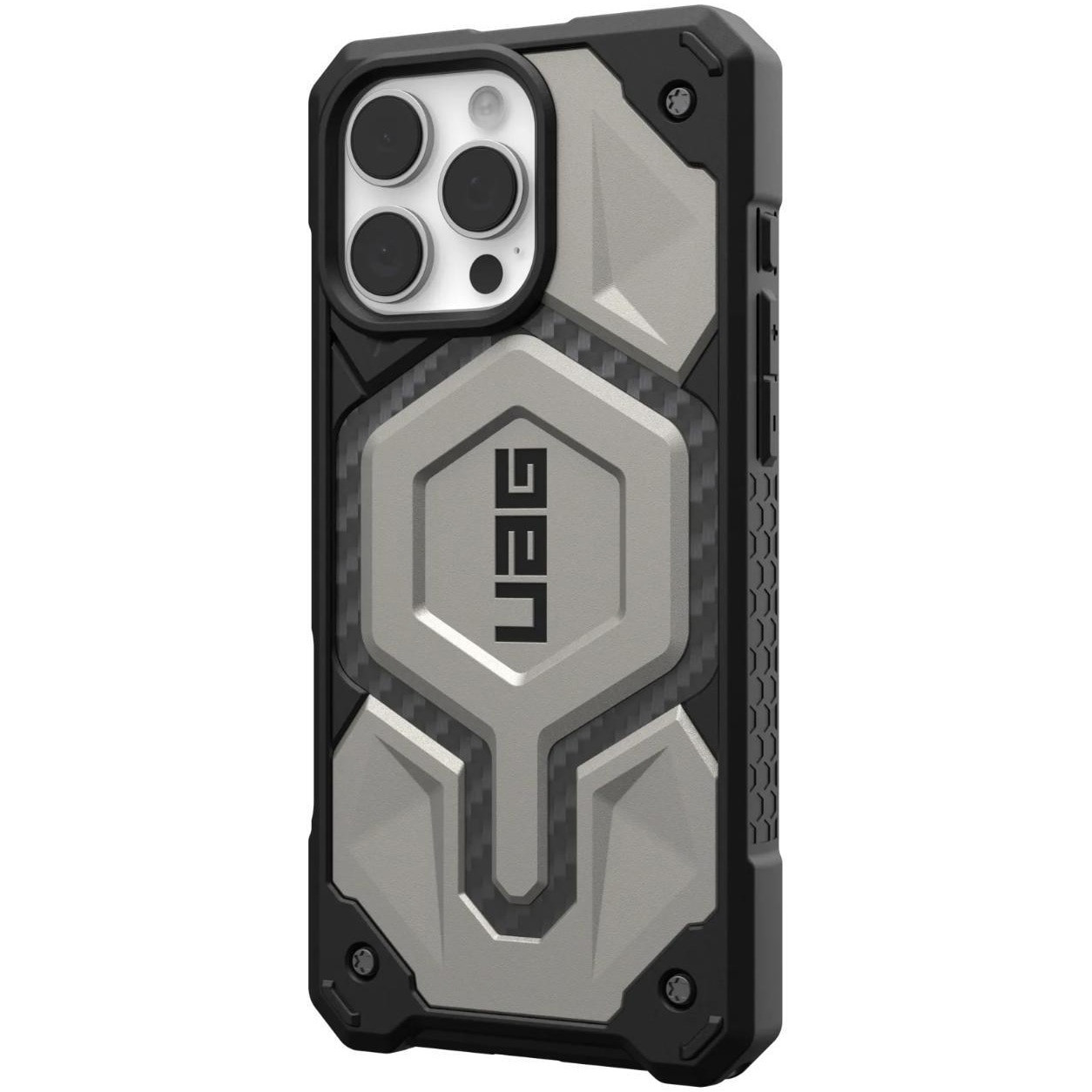 Husa de protectie UAG Monarch Pro pentru iPhone 16 Pro, Titanium