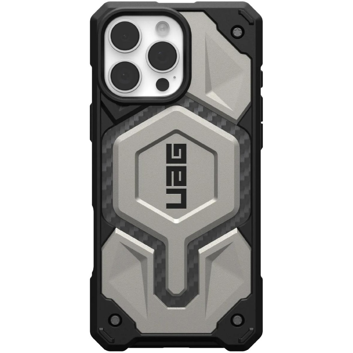 Husa de protectie UAG Monarch Pro pentru iPhone 16 Pro, Titanium