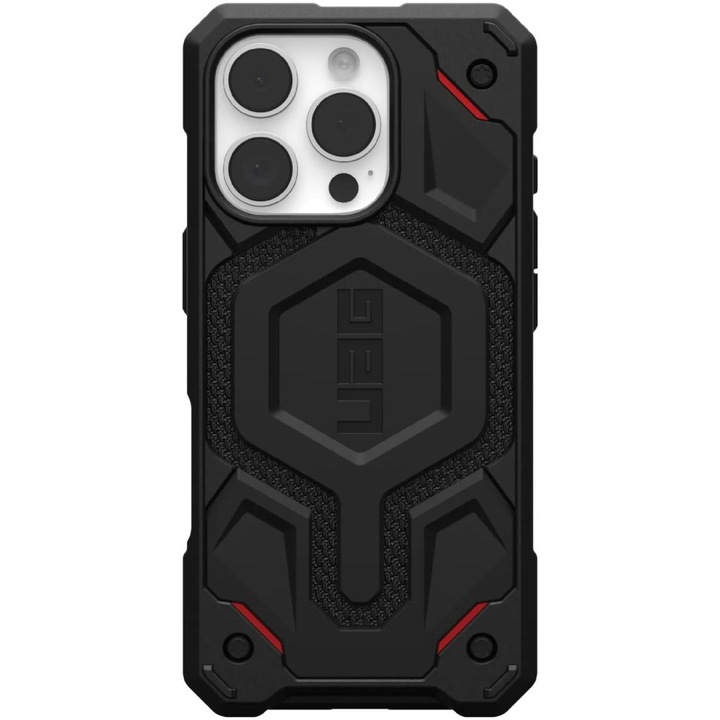 Защитен калъф UAG Monarch Pro, Съвместим с iPhone 16 Pro Max, Kevlar Black
