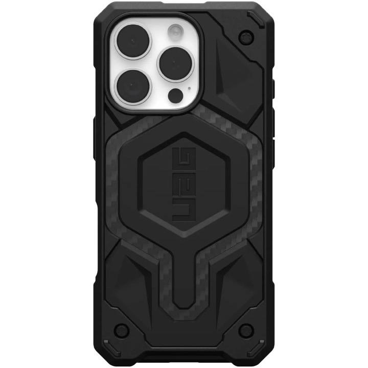 Защитен калъф UAG Monarch Pro, Съвместим с iPhone 16 Pro Max, Carbon Fiber