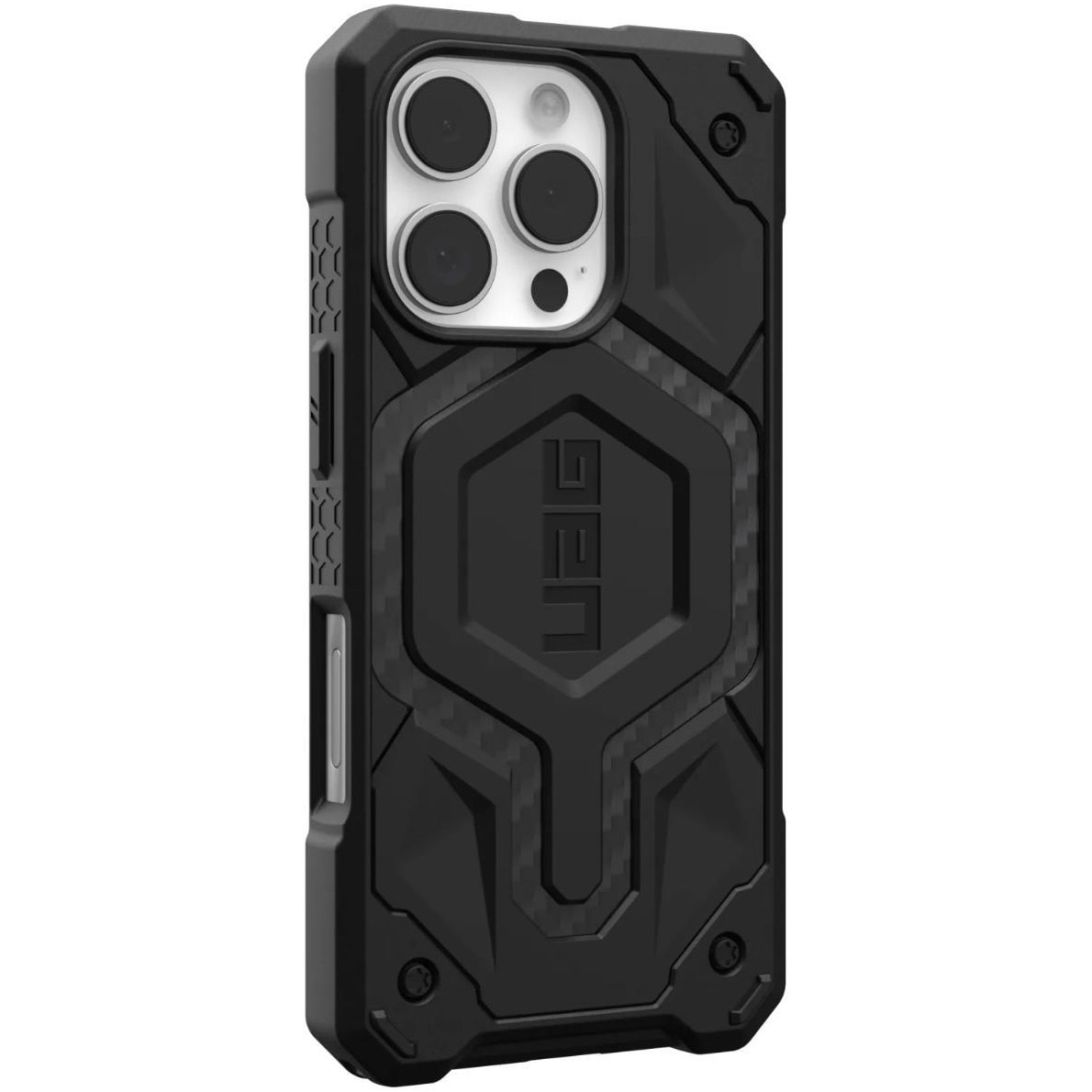 Husa de protectie UAG Monarch Pro pentru iPhone 16 Pro, Carbon Fiber