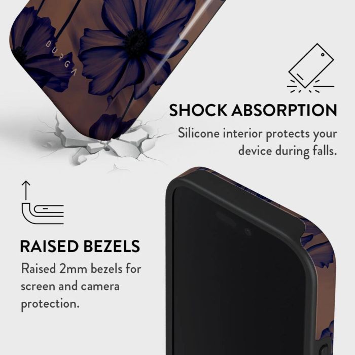 Husa de protectie Burga Dual Layer Velvet Night pentru iPhone 16 Pro Max