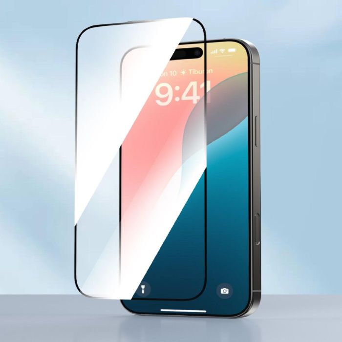 Folie de protectie Devia Sticla Star Series Full Screen Entire View pentru iPhone 16 Pro Max, Negru