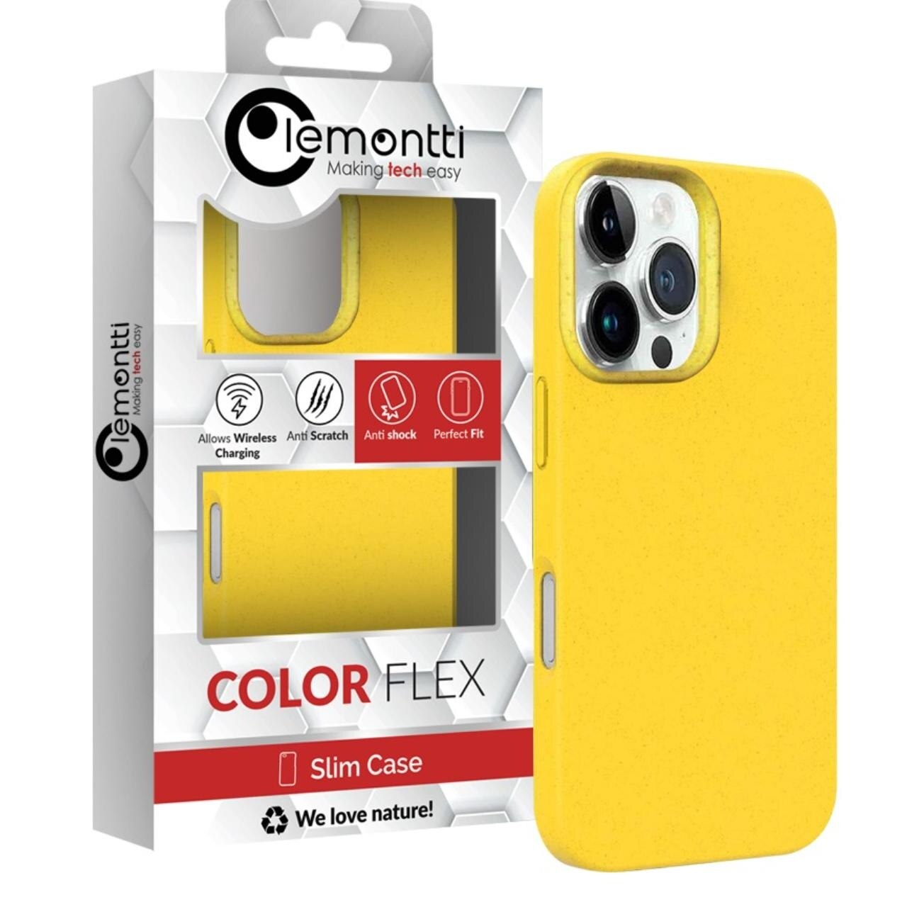 Husa de protectie Lemontti Multiple Color Wheat MagSafe pentru iPhone 16 Pro Max, Galben
