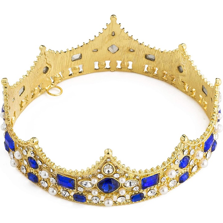 Coroana vintage pentru copii Rolkv, diametru 9.5 cm, metal, multicolor