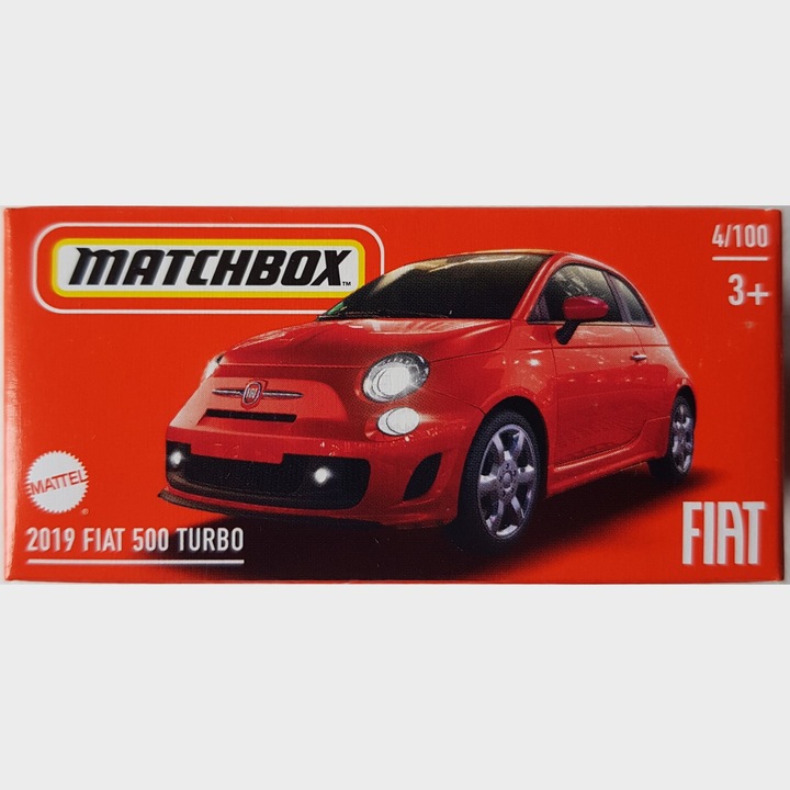 Автомобил Matchbox 2019 Fiat 500 Turbo 4/100