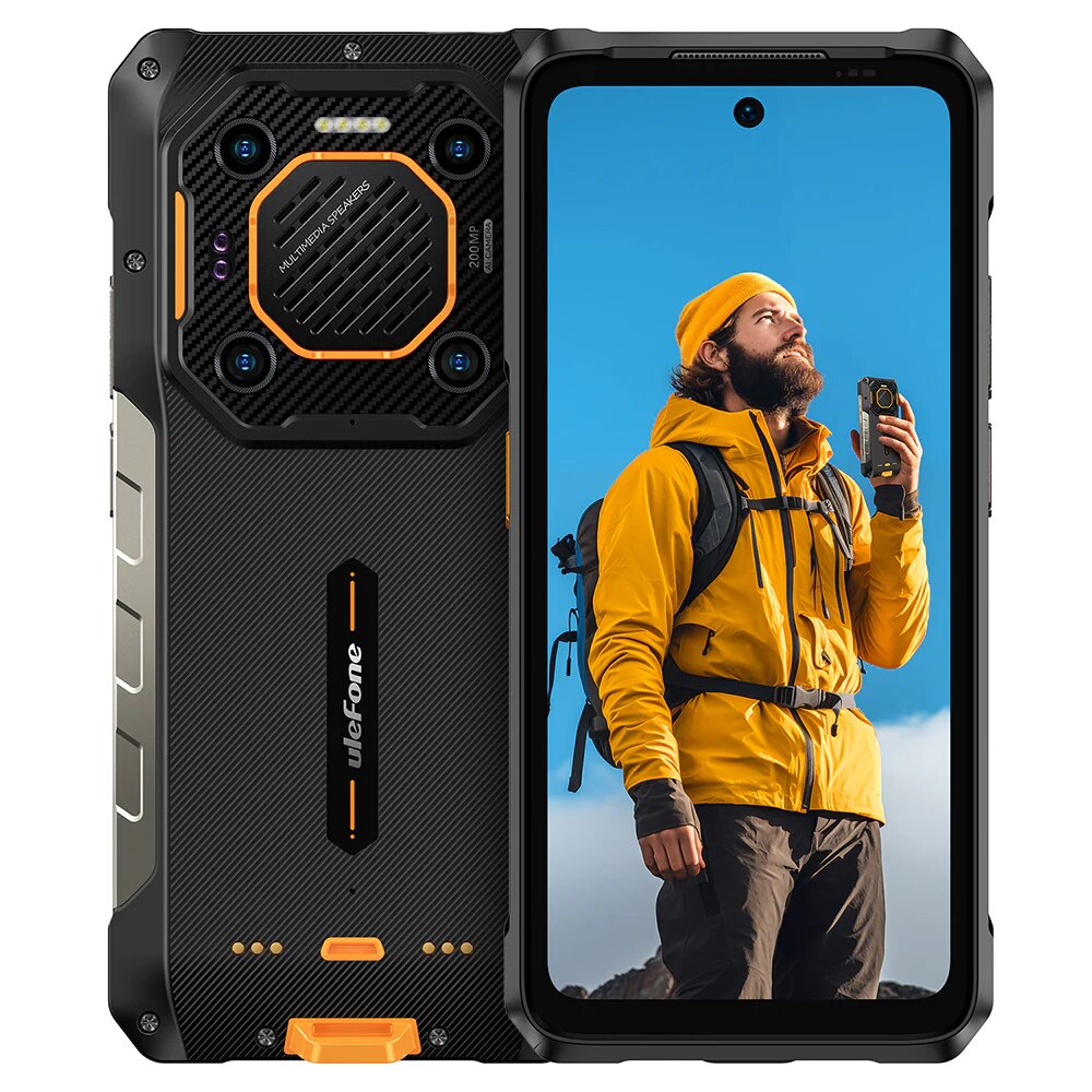 Telefon mobil Ulefone Armor 26 Ultra, 5G, display FHD+ 6.78 inch, baterie 15600 mAh, Ram 12 Gb + 12 Gb extensibil, memorie ROM 512 GB, Camera Quad 200MP + 64MP Night Vision, Difuzor 121dB, 120W
