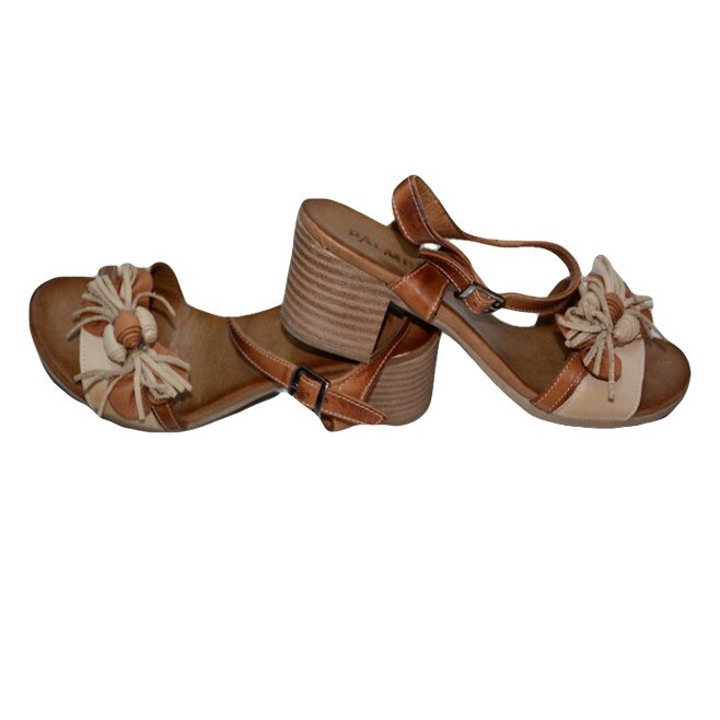 Sandale casual,piele naturala,D&J Exclusive, Maro/Bej