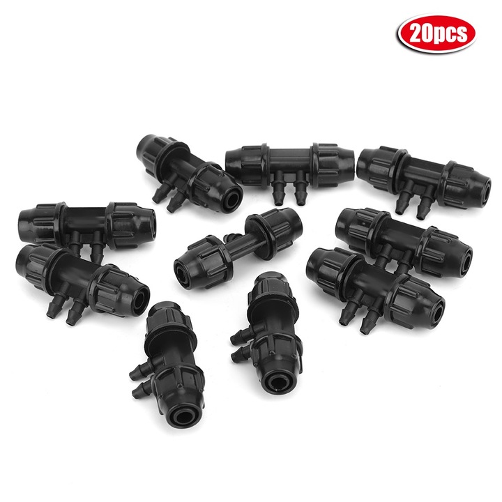 Jormftte szórófej, 20 db-os készlet, 4 mód, műanyag, 9/12"