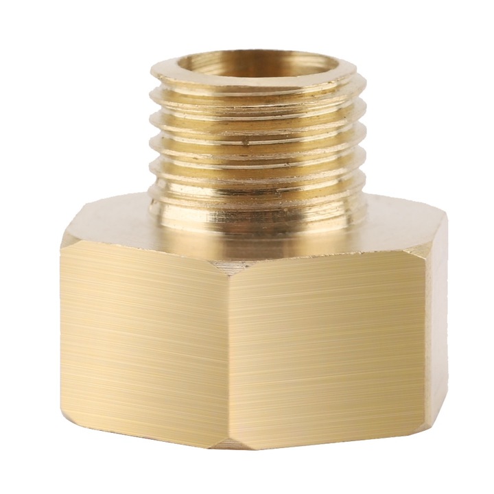 Sárgaréz szerelvény 1/2" - 1/4" manométerhez, Jormftte, tartós, korrózióálló