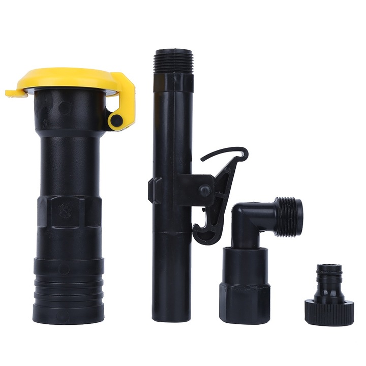 Комплект от 4 части Входящ воден клапан за напояване, Jormftte, Устойчив на абразия и вода, Жълт, 1 инч