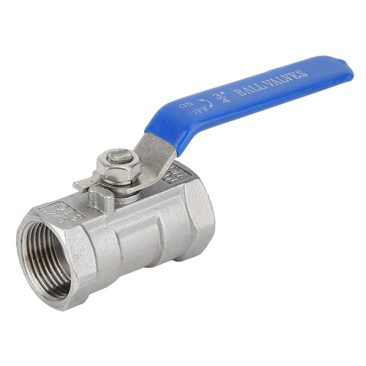 Jormftte rozsdamentes acél golyóscsap, belső menetes, G3/4"(DN20), vízhez, gázhoz, gőzhöz, 1 db.