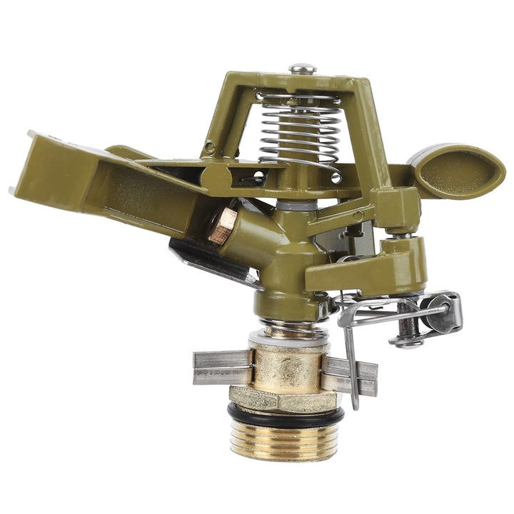 Jormftte 360°-ban forgatható öntöző, cinkötvözet, korrózióálló, kerti öntözéshez