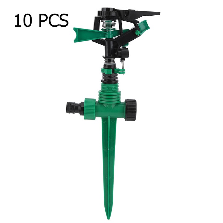 Jormftte öntözőfejek, 10 db-os készlet, állítható kivitel, környezetbarát anyag, kerti, farm, gyep öntözéséhez