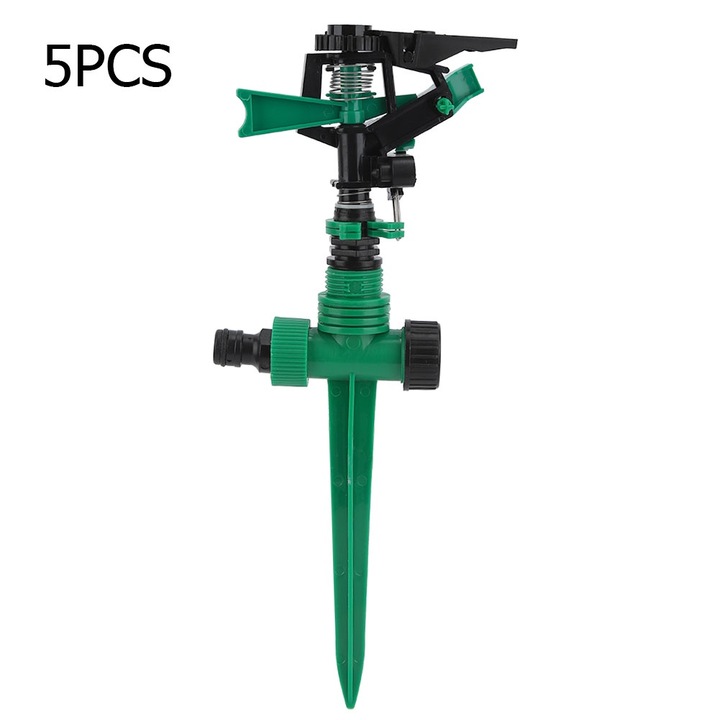 Jormftte öntözőfej készlet 5 db, állítható design, környezetbarát anyag, praktikus használat, kerti, farm, gyep öntözéséhez