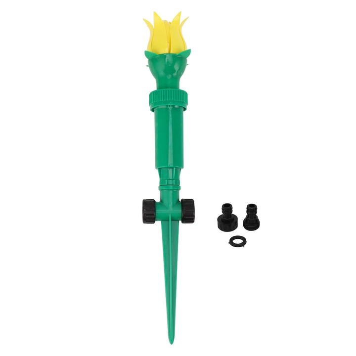 Градински разпръсквач Jormftte, въртящ се на 360°, пластмасов, ефективна напоителна система, за открито