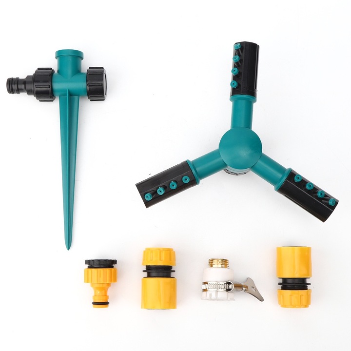 Jormftte kerti locsoló, 360°-ban forgatható, ökológiai műanyagból készült, hatékony vízmegtakarítással