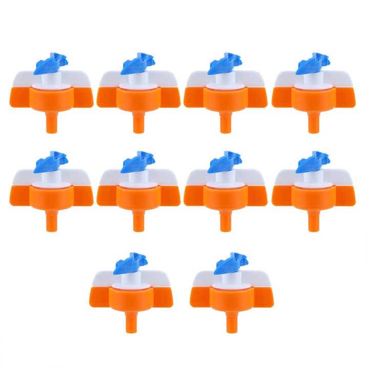 10 db Jormftte 360°-os szórófej készlet, prémium anyag, 3-4 m szórássugár, kerti