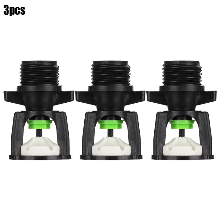 Jormftte 3 darabos szórófej készlet, 360°-ban forgatható, 1-4m szórási átmérő, G1/2in külső menet