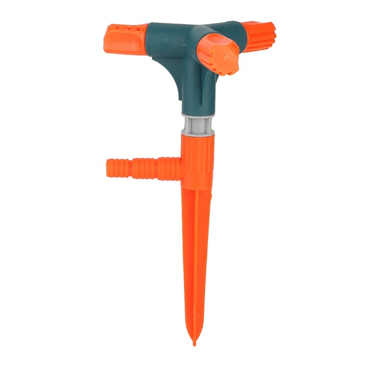 Aspersor, Jormftte, 3 karos, 360°-ban forgatható, kerti öntözéshez, stabil, 3m